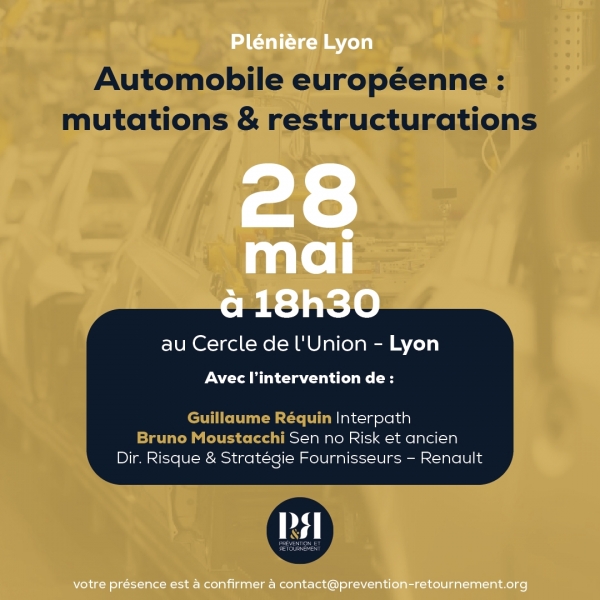 Plénière Lyon : Automobile européenne 28 mai