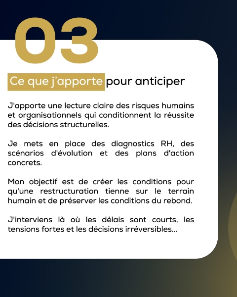 Les acteurs du retournement - l'expertise RH