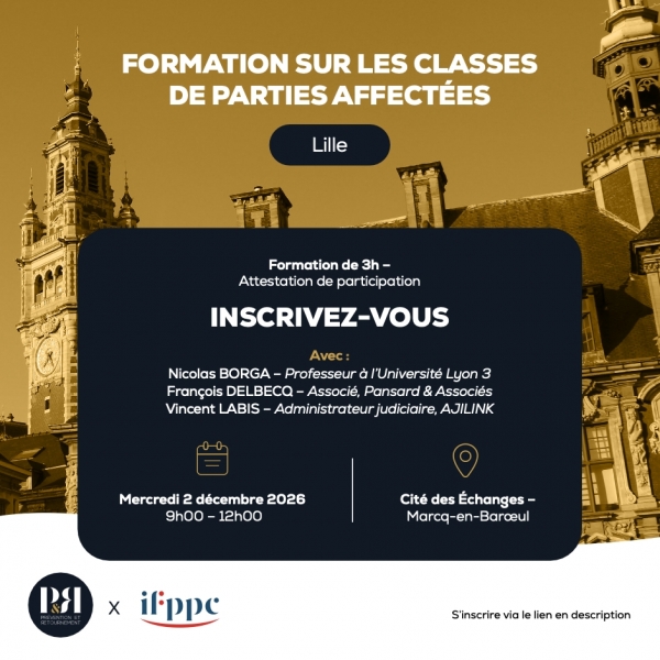 Formation à Lille : les classes de parties affectées en pratique